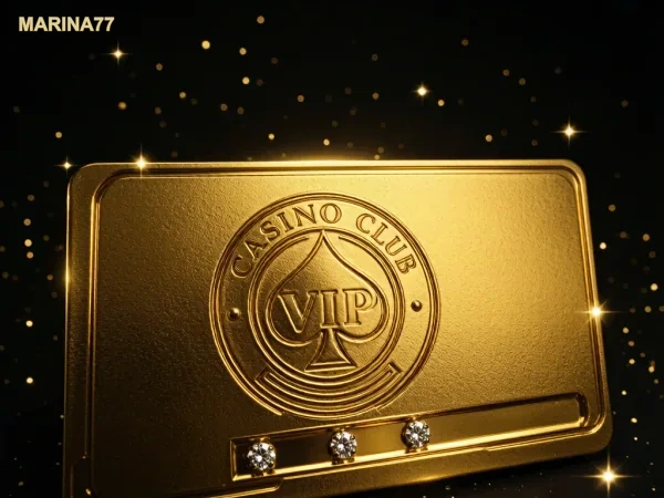 Kartu akses VIP kasino berwarna emas