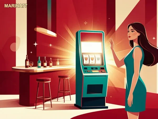 Pengguna menikmati permainan digital di perangkat kasino